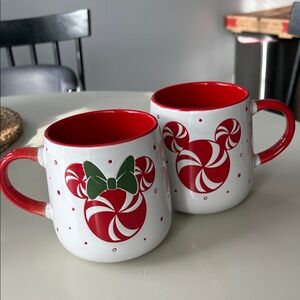 Mickey and Minnie Christmas Mugs